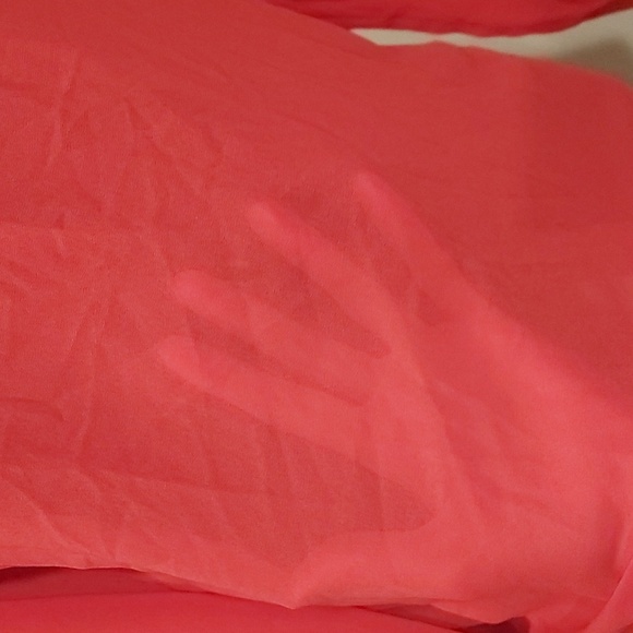 Fuchsia, see thru blouse - Picture 3 of 8